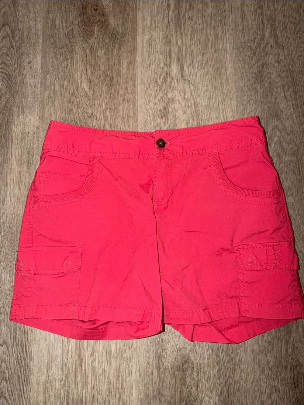 Lucy Hot Pink/Red Women's Cargo Shorts Sz 6